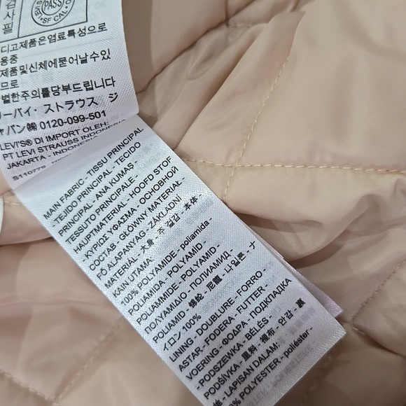 Levi’s After School Tan Jacket Medium Oversize Varsity Baseball Jacket - Picture 11 of 11